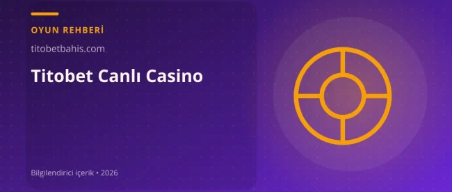 Titobet Canlı Casino Titobet Canlı Casino görseli